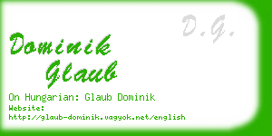 dominik glaub business card